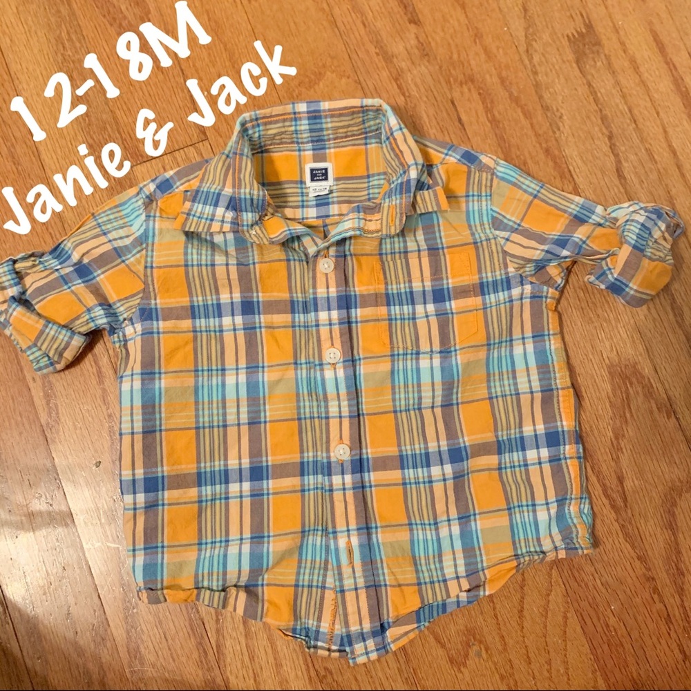 Janie & Jack boys button up 12-18m